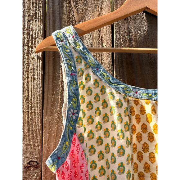 Vintage Patchwork Mini Dress – Sacred Threads 90s/2000s - Picture 5 of 9